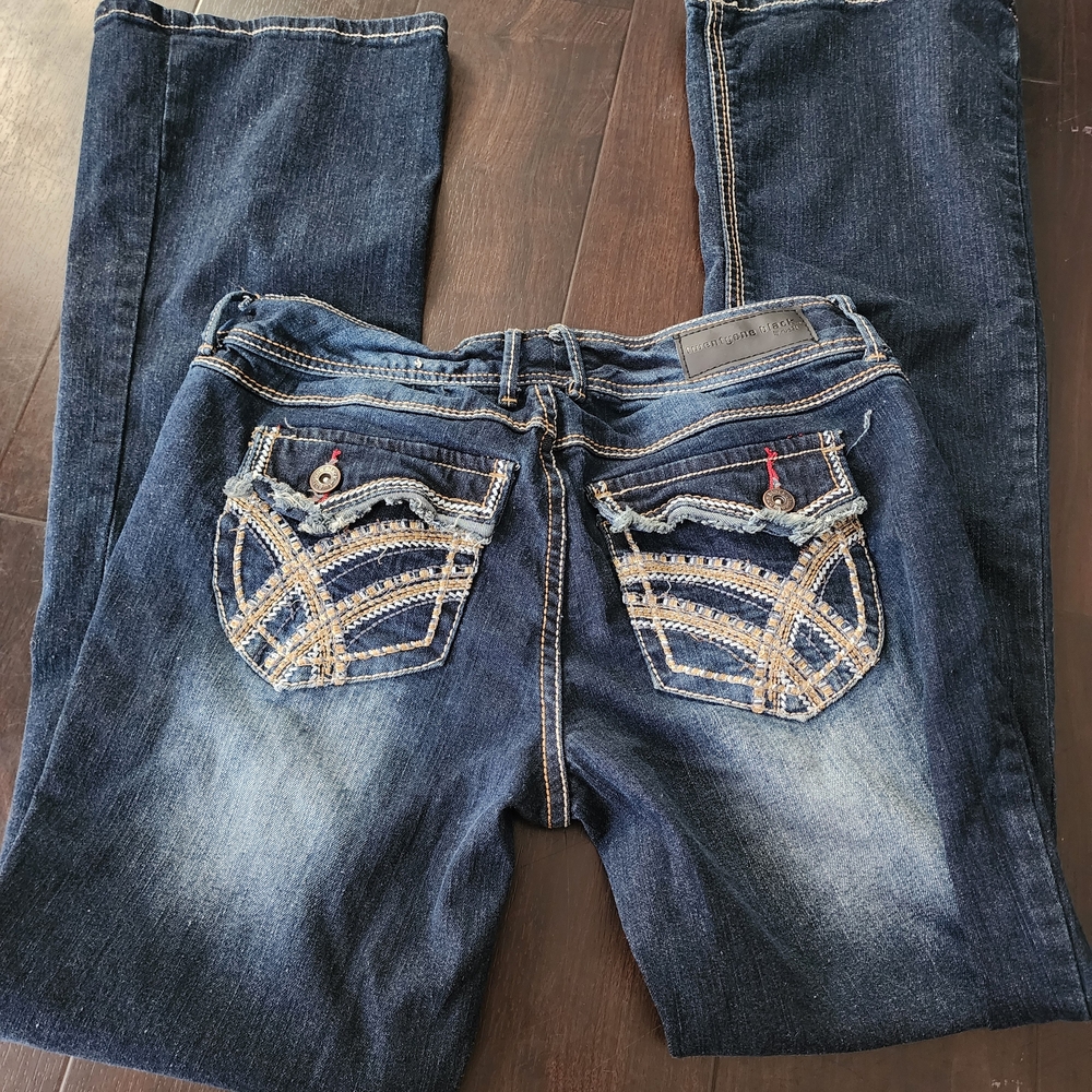 Stylish Darkwash Blue Women's Jeans Size 11/12
